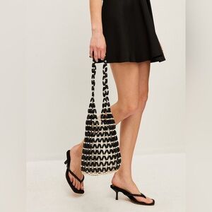 Commense Woven Bead Tote Bag